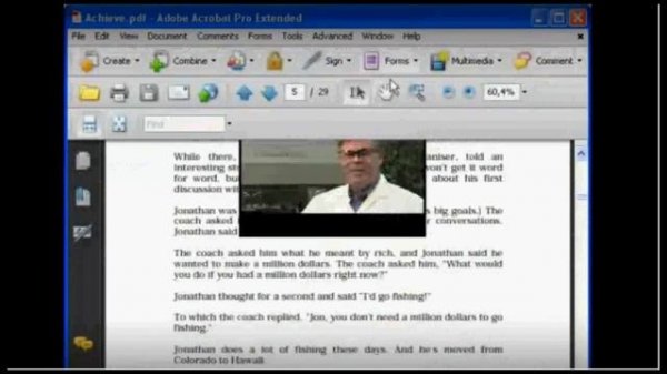 Как вставить видео в pdf