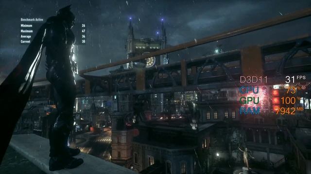 GeForce GT 1030 -- Intel Celeron G4900 -- Batman Arkham Knight Benchmark смотреть онлайн