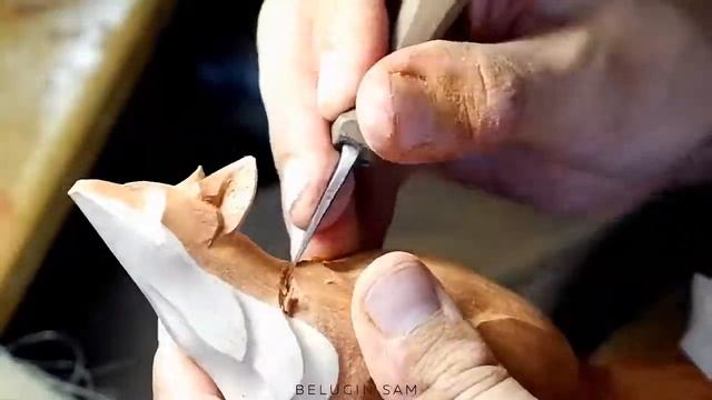 Деревянная скульптура "Красная Лиса". Резьба по дереву. Процесс и результат. смотреть онлайн