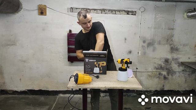 краткий обзор на сетевой краскопульт Deko DKSG55K1 смотреть онлайн