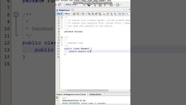 pemrograman java-Output Salam dengan menggunakan Method(Static Void) смотреть онлайн