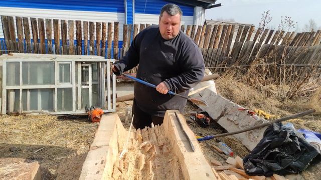 Улей из цельного бревна "пчелиный проект" смотреть онлайн