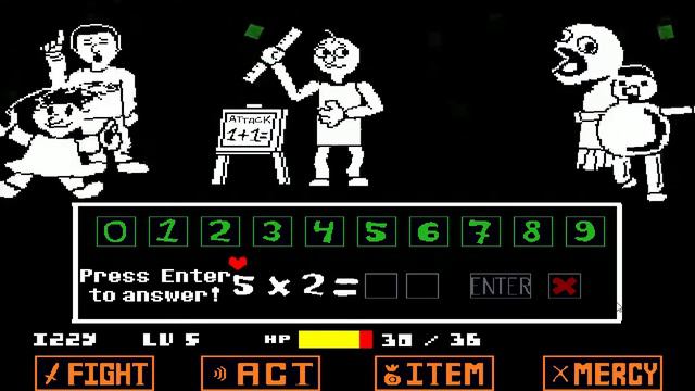 Baldi Battle in Undertale (Balditale) смотреть онлайн