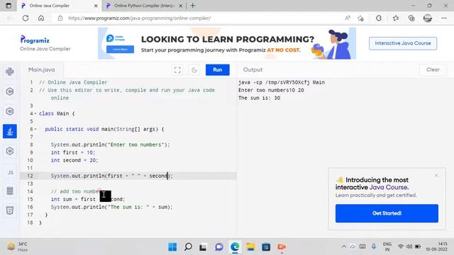 Addition of two numbers program part-2 [[]] Tech CS Engineering смотреть онлайн