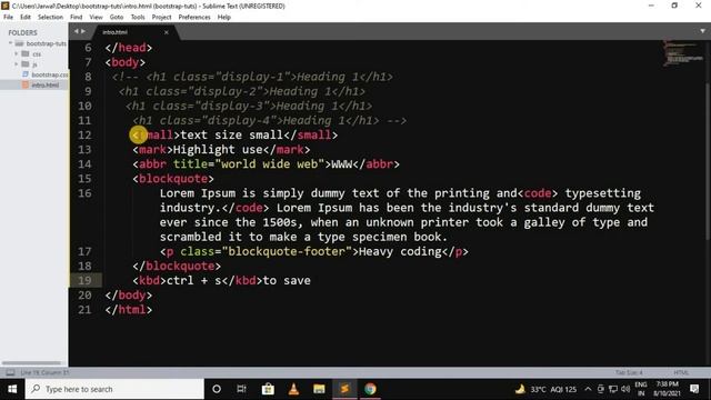 Typography in Bootstrap in Hindi || Bootstrap 4 Tutorial for beginners in Hindi - 2 || #typography смотреть онлайн