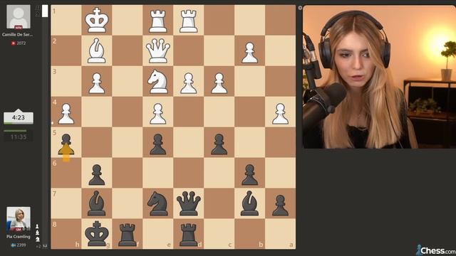 GM Pia Cramling Plays BRILLIANT Chess Game смотреть онлайн