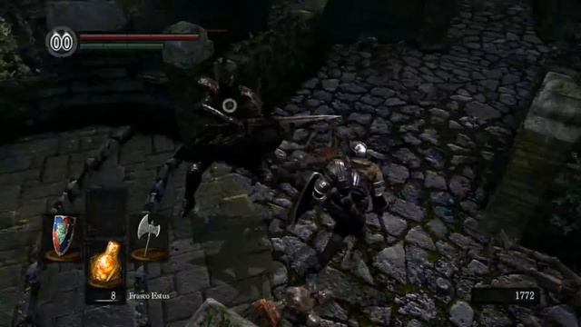 Dark souls- How to easily kill black knight at Lvl 1 смотреть онлайн