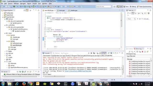 Simple Grails Application 04 - Modify Look And Feel смотреть онлайн
