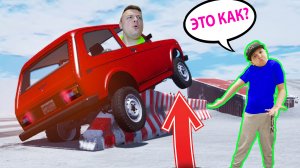 КАК Едет НИВА по ЗИМНЕЙ Дороге в BEAMNG Drive Тест на прочность