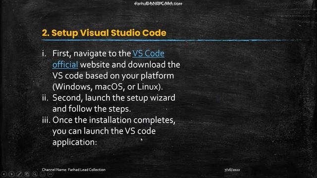 How to Setup Visual Studio Code for Python? | Farhad Lead Collection | Visual Studio Code смотреть онлайн