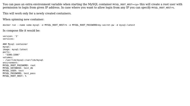 DevOps & SysAdmins: Can Not Access Mysql Docker (3 Solutions!!)