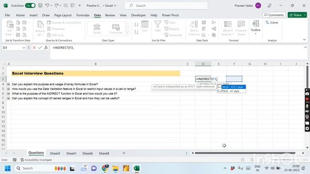 Excel Array Formulas || Data Validation || INDIRECT Function || Named Ranges смотреть онлайн