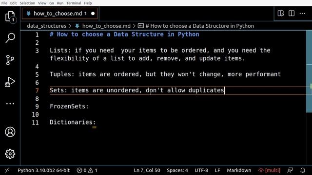 How to choose a Data Structure in Python смотреть онлайн