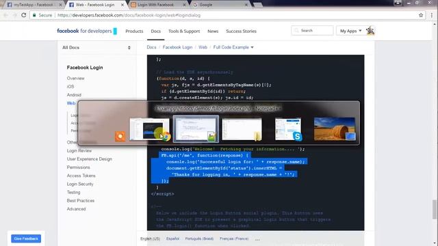 Integrating Facebook Login to your website. FB#02 смотреть онлайн