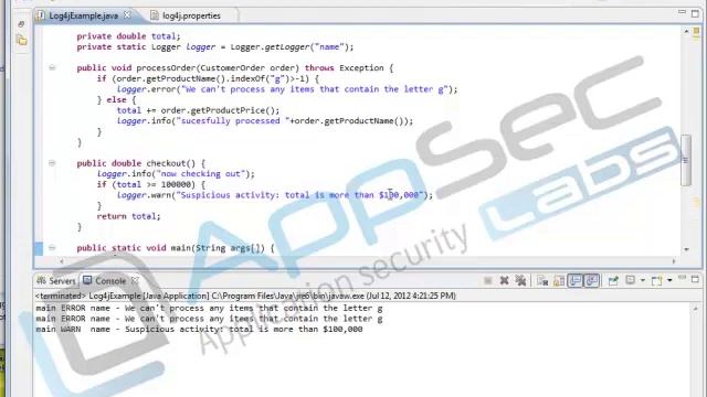 Java Secure Coding: Security Logging 9 1 Log4J смотреть онлайн