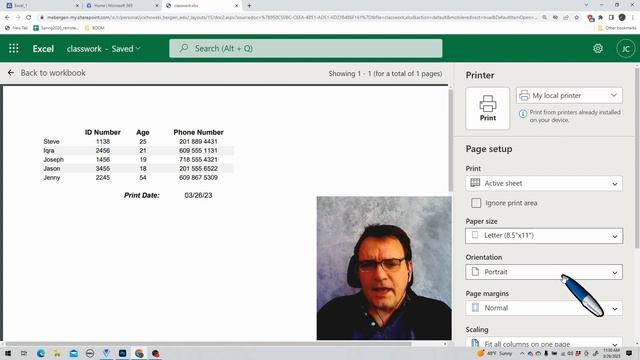 Excel 1 - Week 3.03 - Fitting Content onto a Page - 2023 смотреть онлайн