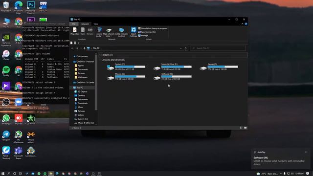 Assign or remove partition letters using cmd | Windows 10 смотреть онлайн