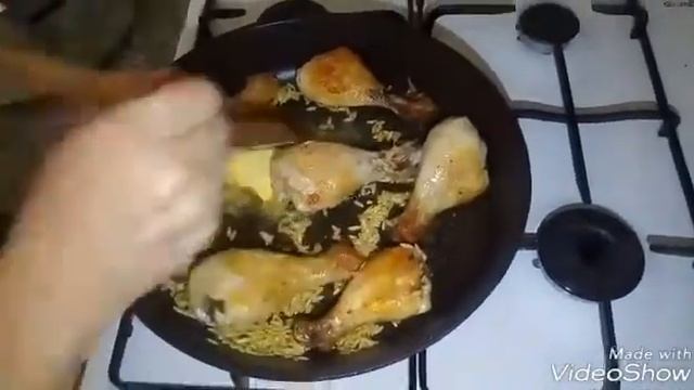 Плов с курицей, нутом и макаронами-Tavuklu Ve Nohutlu Pilavı