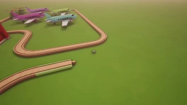 FATHER AND SON PLAY TRACKS THE TRAIN SET GAME! Fun Toy Trains ! смотреть онлайн