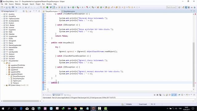 Nesne Yönelimli Programlama Java 89 OutputStream Uygulama Devam смотреть онлайн