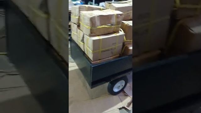 Тележка прицеп для мотоблока АРБА500. загружен 440кг. смотреть онлайн