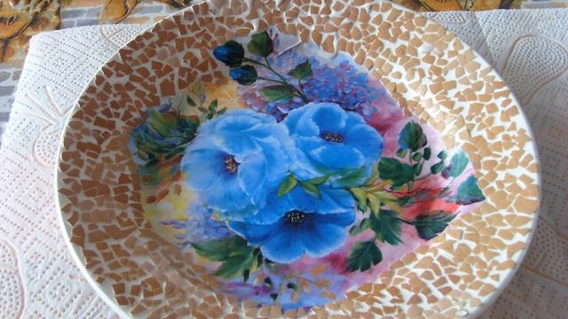 Декор тарелки. Decoupage Table.