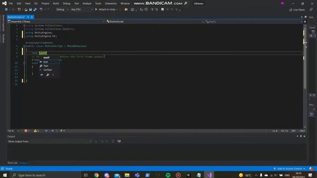 Unity UI and Buttons Tutorial - EASY Changing Text With Button смотреть онлайн