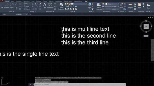 AutoCAD 2021 tutorial: how to use single line text tool and multiline text tool? смотреть онлайн