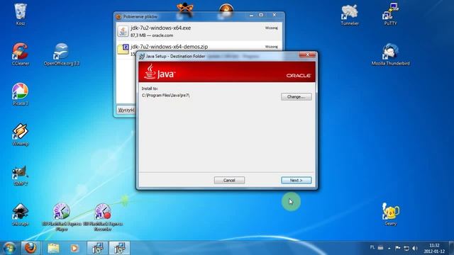 Kurs programowania Java lekcja 1: Instalacja JDK 7 смотреть онлайн