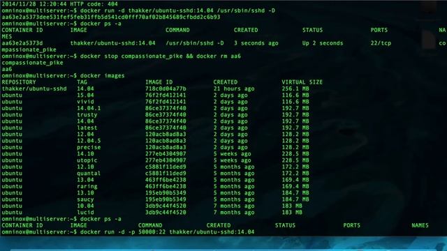 Part 8 Creating an ssh container from the Docker Index смотреть онлайн