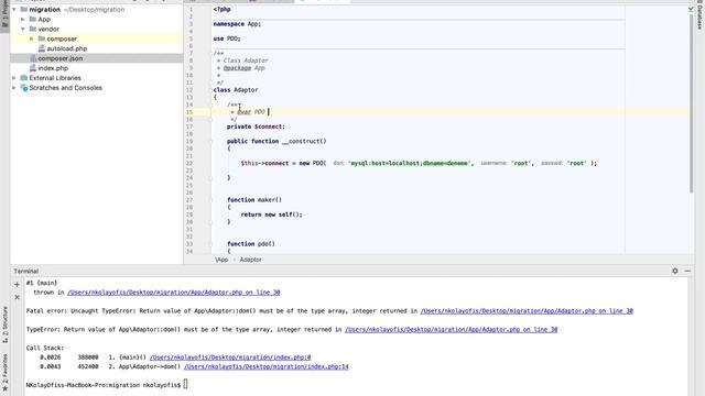 phpdoc kullanımı ve pdo veritabanı adaptoru oluşturma смотреть онлайн