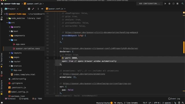 Masterclass Quasar Framework