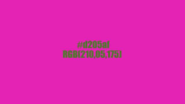 #d205af RGB(210,05,175) смотреть онлайн
