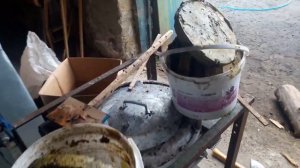 Отжим воска из мервы после паровой воскотопки
