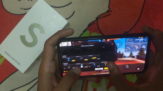 Samsung S21 FE 5g Free Fire Gameplay Test in Ultra Settings| Dynamic Amoled 120hz ? Battery Drain? смотреть онлайн
