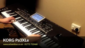 Korg Pa3XLe Demo by Luke Edwards at A&C Hamilton