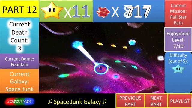 Super Mario Galaxy Walkthrough - Part 12 - Pull Star Path смотреть онлайн