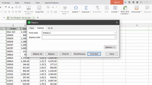 How to replace words or number in WPS office spreadsheets ,writer,presentation 2016, 2019 смотреть онлайн