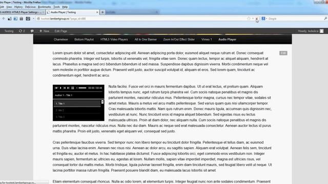 LambertGroup - HTML5 Audio Player WordPress plugin - Step 4: Changing Player Settings смотреть онлайн