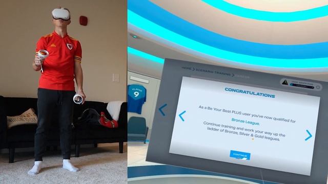 I Spent 7 Days Training Football in VR! смотреть онлайн