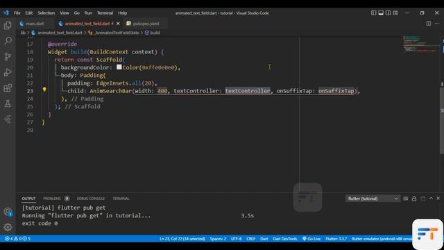 Animated Text Field / Search Bar in flutter | Deeply Explained смотреть онлайн