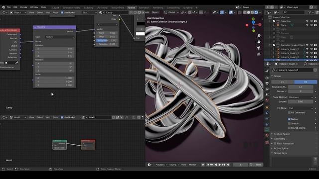 [Noding] Candy Mesh - blender animation nodes смотреть онлайн