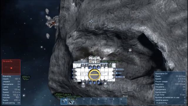 small mining ship Space Engineer смотреть онлайн
