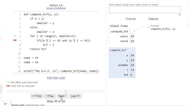 To find HCF or GCD of two numbers | Python | смотреть онлайн