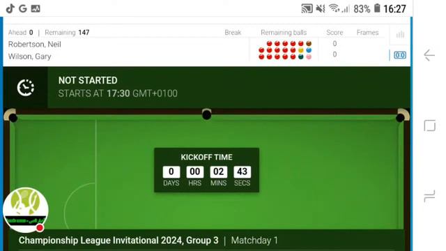 LIVE🎱 : Gary Wilson Vs Neil Robertson | Championship League Snooker 2024 | Snooker Live