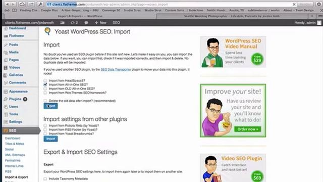 Import/Export for Yoast SEO plugin for Wordpress смотреть онлайн