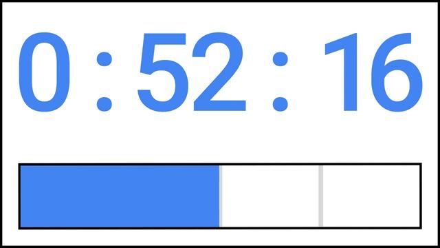 1 hour 45 min Countdown Timer w/ Progress Bar #Timer #Countdown смотреть онлайн