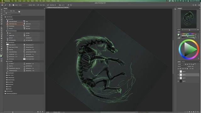 Skeleton Wolf Sketch смотреть онлайн