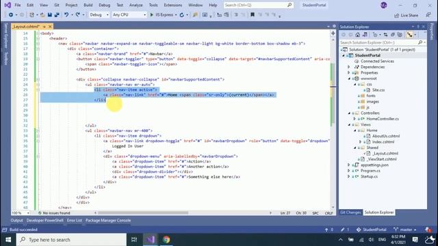 7th adding & Customizing Bootstrap Navbar to the project смотреть онлайн