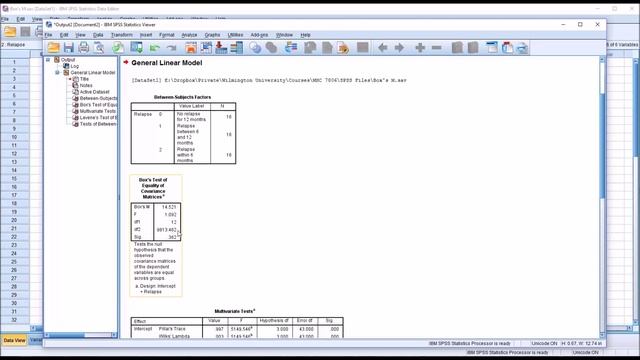 Calculating and Interpreting Box's M for MANOVA and Discriminant Function Analysis (DFA) in SPSS смотреть онлайн